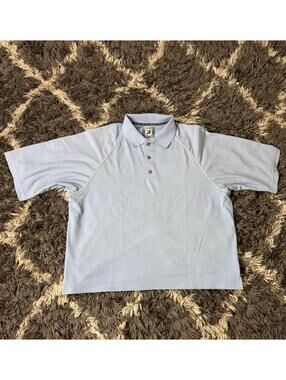 FootJoy Golf Polo Shirt Mens XXL Blue Preppy Classic Embroidered